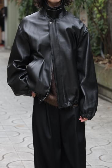 ssstein | シュタイン LEATHER ZIP SHORT JACKET(BLACK ssstein | シュタイン LEATHER ZIP SHORT JACKET(BLACK