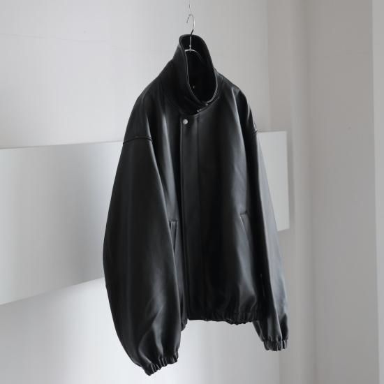 ssstein | シュタイン LEATHER ZIP SHORT JACKET(BLACK ssstein | シュタイン LEATHER ZIP SHORT JACKET(BLACK