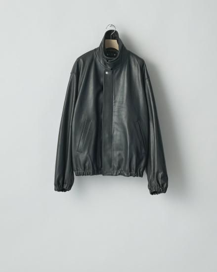 ssstein | シュタイン LEATHER ZIP SHORT JACKET(BLACK ssstein | シュタイン LEATHER ZIP SHORT JACKET(BLACK