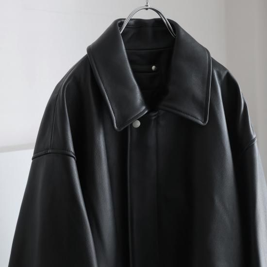 ssstein | シュタイン LEATHER ZIP SHORT JACKET(BLACK