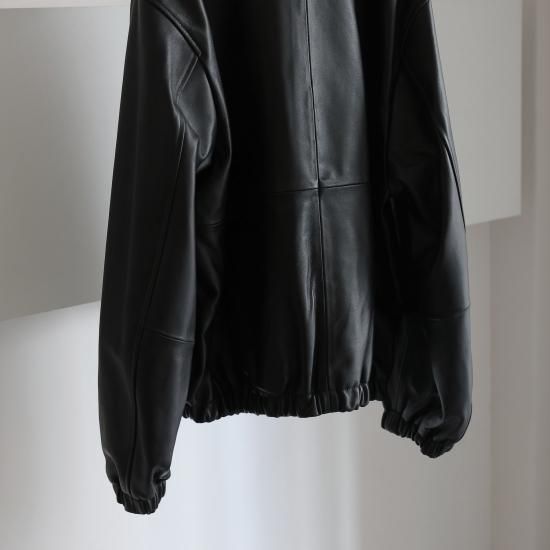 ssstein | シュタイン LEATHER ZIP SHORT JACKET(BLACK ssstein | シュタイン LEATHER ZIP SHORT JACKET(BLACK