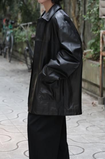 ssstein | シュタイン LEATHER CAR JACKET(BLACK) / レザーカー