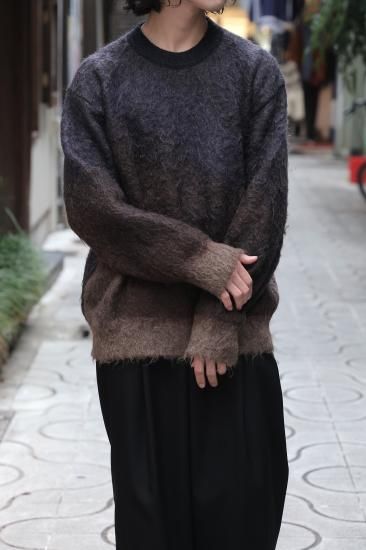 ssstein | シュタイン GRADATION MOHAIR KNIT LS(KHAKI/DARK ssstein | シュタイン GRADATION MOHAIR KNIT LS(KHAKI/DARK