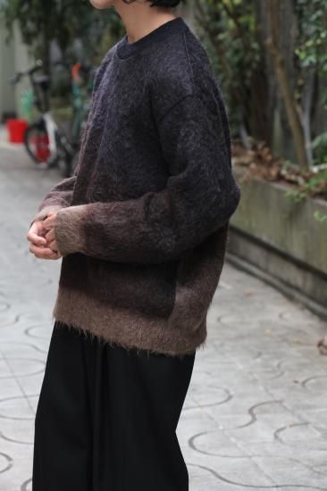 ssstein | シュタイン GRADATION MOHAIR KNIT LS(KHAKI/DARK ssstein | シュタイン GRADATION MOHAIR KNIT LS(KHAKI/DARK