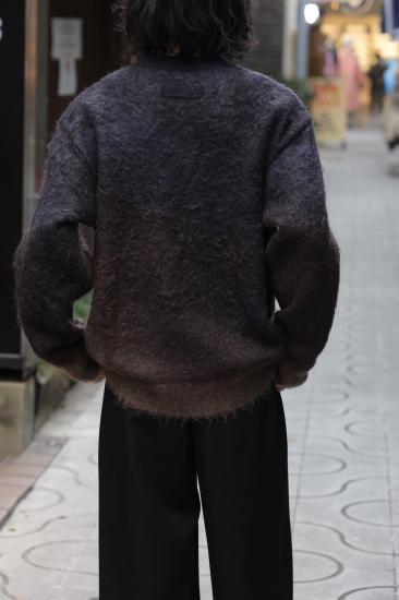 ssstein | シュタイン GRADATION MOHAIR KNIT LS(KHAKI/DARK ssstein | シュタイン GRADATION MOHAIR KNIT LS(KHAKI/DARK