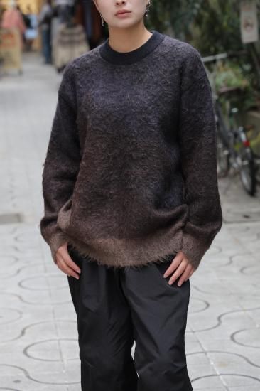 えきめんけいStein 22AW グラデーションモヘアニット stein | シュタイン GRADATION MOHAIR KNIT LS(NAVY KHAKI