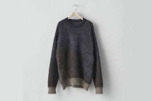 <img class='new_mark_img1' src='https://img.shop-pro.jp/img/new/icons2.gif' style='border:none;display:inline;margin:0px;padding:0px;width:auto;' />ssstein / GRADATION MOHAIR KNIT LS(KHAKI/DARK NAVY)