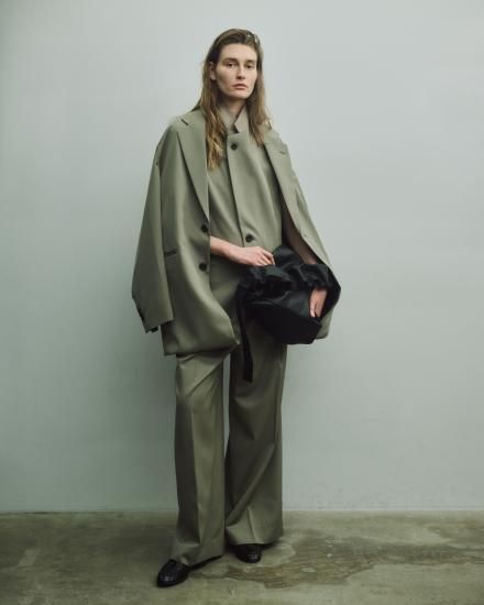 ssstein | シュタイン SHIRRING HANDLE LEATHER SHOULDER BAG ssstein | シュタイン SHIRRING HANDLE LEATHER SHOULDER BAG