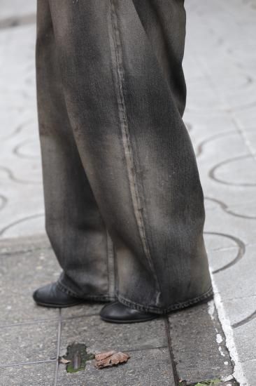 ANCELLM | アンセルム AGING WIDE 5P DENIM PANTS(BLACK ANCELLM | アンセルム AGING WIDE 5P DENIM PANTS(BLACK