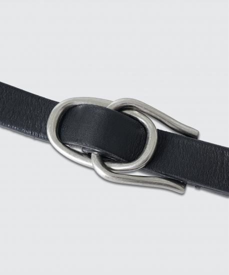 YOKE | W RING LEATHER BELT(BLACK) | ダブルリングレザーベルト YOKE | W RING LEATHER BELT(BLACK) | ダブルリングレザーベルト