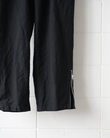 barbell object / belted zipper pt(BLACK)通販サイト - 京都