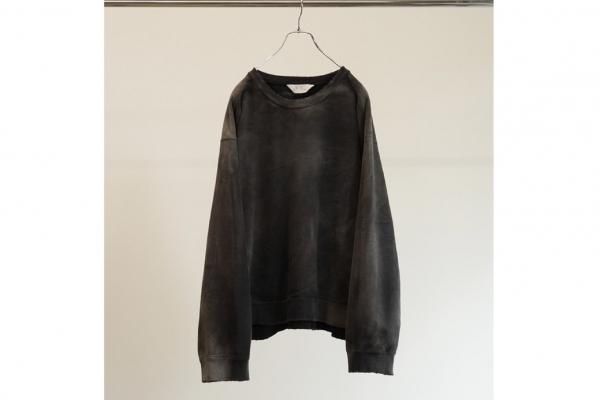ANCELLM | アンセルム UNEVENNESS SWEAT SHIRT(BLACK) / アン ANCELLM | アンセルム UNEVENNESS SWEAT SHIRT(BLACK) / アン