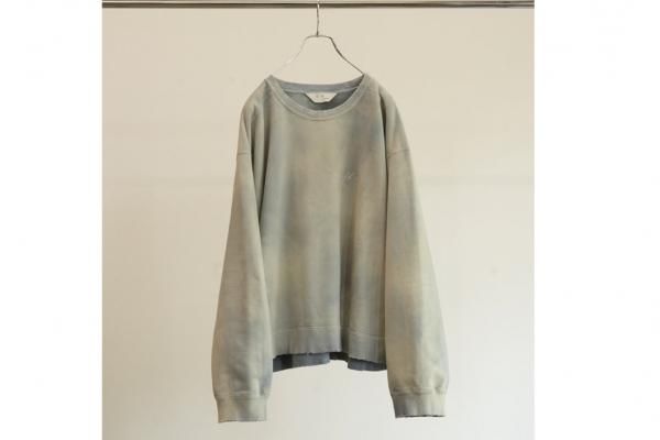 ANCELLM | アンセルム UNEVENNESS SWEAT SHIRT(SAX) / アンイーブン