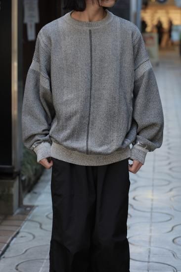 YASHIKI / Seihaku Knit(MIX-GRAY) | セイハクニット(ミックスグレー) 通販サイト - 京都取扱い店舗 ATTEMPT / アテンプト YASHIKI / Seihaku Knit(MIX-GRAY) | セイハクニット(ミックスグレー) 通販サイト - 京都取扱い店舗 ATTEMPT / アテンプト