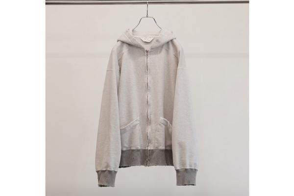 ANCELLM | アンセルム ZIPUP HOODIE (HEATHER WHITE) / ジップ ANCELLM | アンセルム ZIPUP HOODIE (HEATHER WHITE) / ジップ