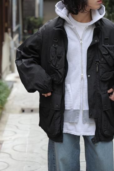 ANCELLM | アンセルム ZIPUP HOODIE (HEATHER WHITE) / ジップ ANCELLM | アンセルム ZIPUP HOODIE (HEATHER WHITE) / ジップ