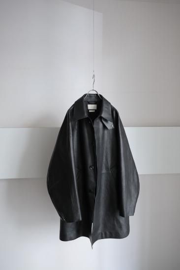 YOKE | LEATHER CUT-OFF HALF COAT(BLACK) | レザーカットオフ YOKE | LEATHER CUT-OFF HALF COAT(BLACK) | レザーカットオフ