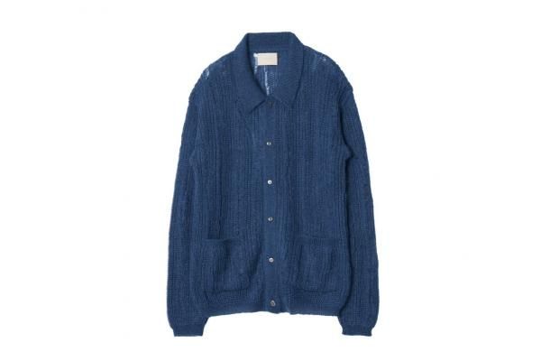 YOKE | SILK MOHAIR BUTTONED CARDIGAN(PEACOCK) | シルクモヘア YOKE | SILK MOHAIR BUTTONED CARDIGAN(PEACOCK) | シルクモヘア