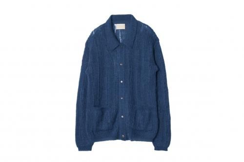 <img class='new_mark_img1' src='https://img.shop-pro.jp/img/new/icons2.gif' style='border:none;display:inline;margin:0px;padding:0px;width:auto;' />YOKE / SILK MOHAIR BUTTONED CARDIGAN(PEACOCK)