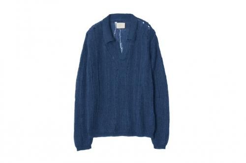 <img class='new_mark_img1' src='https://img.shop-pro.jp/img/new/icons2.gif' style='border:none;display:inline;margin:0px;padding:0px;width:auto;' />YOKE / SILK MOHAIR SKIPPER SWEATER(PEACOCK)