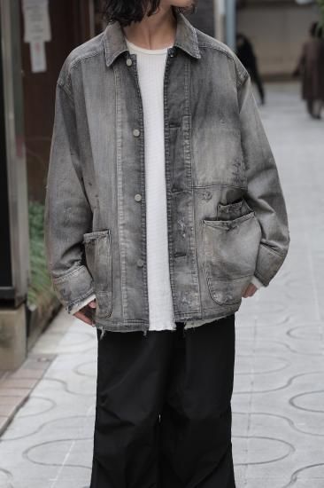 ANCELLM DENIM COVERALL アンセルム ANCELLM | アンセルム DENIM COVERALL(BLACK) / デニム