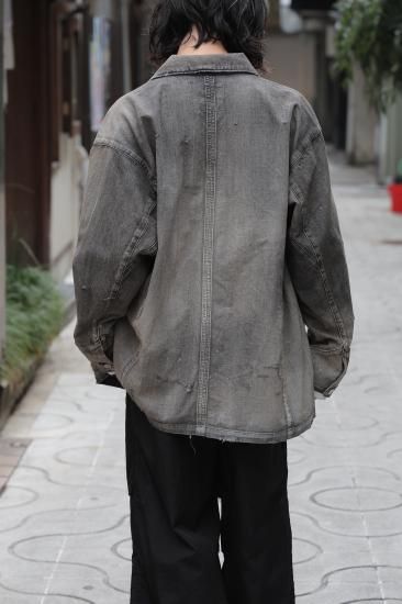 ジャケット・アウター ANCELLM DENIM COVERALL(BLACK) ANCELLM DENIM COVERALL [BLACK] - Fresh Service NECESSARY or