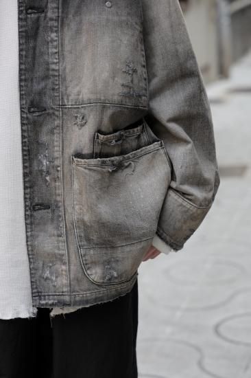ANCELLM | アンセルム DENIM COVERALL(BLACK) / デニム