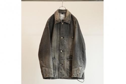 <img class='new_mark_img1' src='https://img.shop-pro.jp/img/new/icons2.gif' style='border:none;display:inline;margin:0px;padding:0px;width:auto;' />ANCELLM / DENIM COVERALL(BLACK)