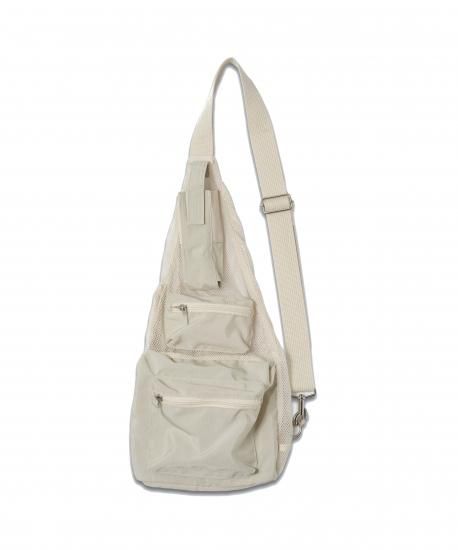 YOKE | MESH ONE-SHOULDER BAG(OFF WHITE) | メッシュワン