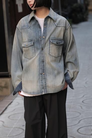 ANCELLM | アンセルム DENIM WESTERN SHIRT(INDIGO) / デニム ANCELLM | アンセルム DENIM WESTERN SHIRT(INDIGO) / デニム
