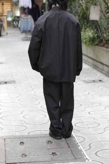 stein | シュタイン WINDPROOF NYLON SINGLE BREASTED JACKET(BLACK