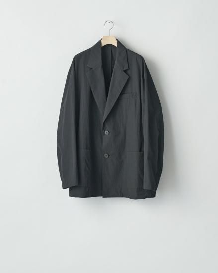 stein | シュタイン WINDPROOF NYLON SINGLE BREASTED JACKET(BLACK