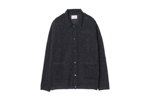 <img class='new_mark_img1' src='https://img.shop-pro.jp/img/new/icons2.gif' style='border:none;display:inline;margin:0px;padding:0px;width:auto;' />YOKE / MESH KNITTED SHIRT CARDIGAN(BLACK)
