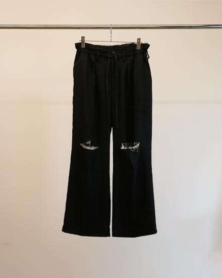 ANCELLM - C/S TUCK EASY SLACKS | BLACK | スラックス | NapsNote