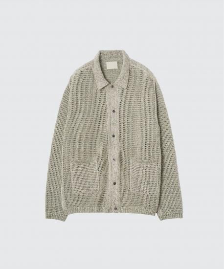 YOKE ホワイト カーディガン サイズ4 YOKE ホワイト カーディガン サイズ4 （3COLOR JACQUARD MOHAIR