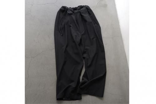 <img class='new_mark_img1' src='https://img.shop-pro.jp/img/new/icons2.gif' style='border:none;display:inline;margin:0px;padding:0px;width:auto;' />ANTHEM A / WOOL RAYON TROPICAL NO-BRAINER PANTS(BLACK)