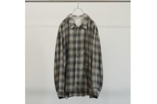 ANCELLM | アンセルム OMBRECHECK SHIRT(BROWN) / オンブレ ANCELLM | アンセルム OMBRECHECK SHIRT(BROWN) / オンブレ
