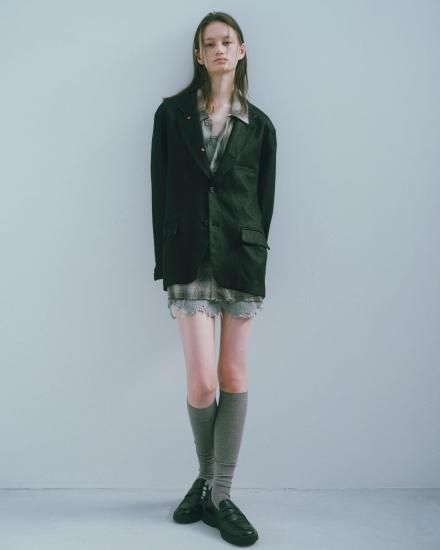 ANCELLM | アンセルム OMBRECHECK SHIRT(BROWN) / オンブレ