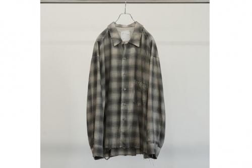 <img class='new_mark_img1' src='https://img.shop-pro.jp/img/new/icons2.gif' style='border:none;display:inline;margin:0px;padding:0px;width:auto;' />ANCELLM / OMBRECHECK SHIRT(BROWN)