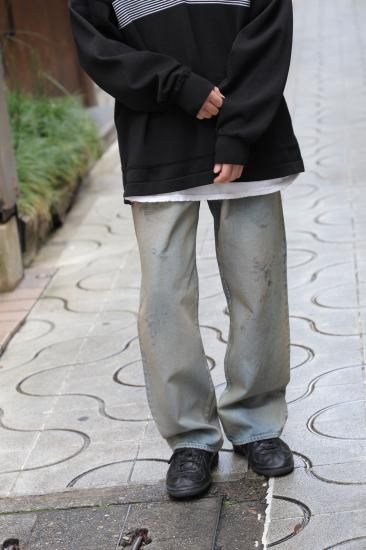 ANCELLM | アンセルム USED STRAIGHT 5P DENIM PANTS(INDIGO