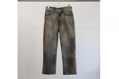 <img class='new_mark_img1' src='https://img.shop-pro.jp/img/new/icons2.gif' style='border:none;display:inline;margin:0px;padding:0px;width:auto;' />ANCELLM / USED STRAIGHT 5P DENIM PANTS(BLACK)