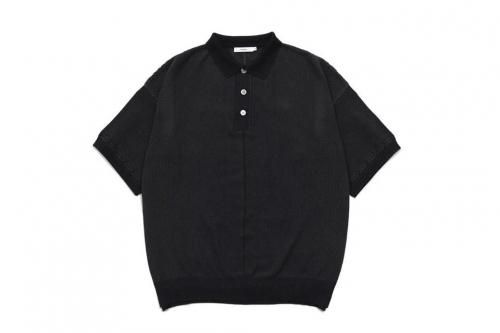 <img class='new_mark_img1' src='https://img.shop-pro.jp/img/new/icons2.gif' style='border:none;display:inline;margin:0px;padding:0px;width:auto;' />YASHIKI / Umiiro Knit Polo(BLACK)