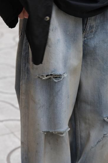 ANCELLM | アンセルム DAMAGE WIDE 5P DENIM PANTS(INDIGO