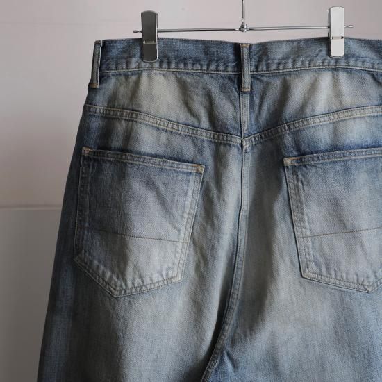 ANCELLM | アンセルム DAMAGE WIDE 5P DENIM PANTS(INDIGO
