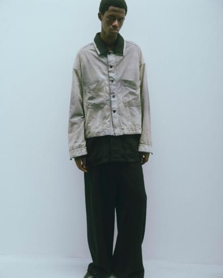 ANCELLM | アンセルム CHAMBRAY SHIRT JACKET(BLACK