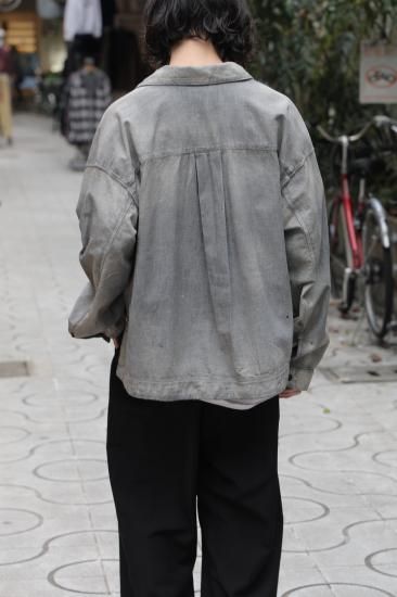 ANCELLM | アンセルム CHAMBRAY SHIRT JACKET(BLACK