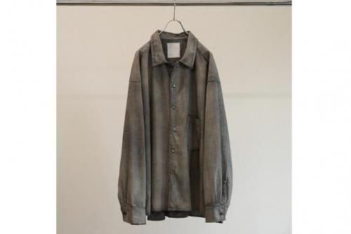 <img class='new_mark_img1' src='https://img.shop-pro.jp/img/new/icons2.gif' style='border:none;display:inline;margin:0px;padding:0px;width:auto;' />ANCELLM / AGING CHAMBRAY SHIRT(BLACK)