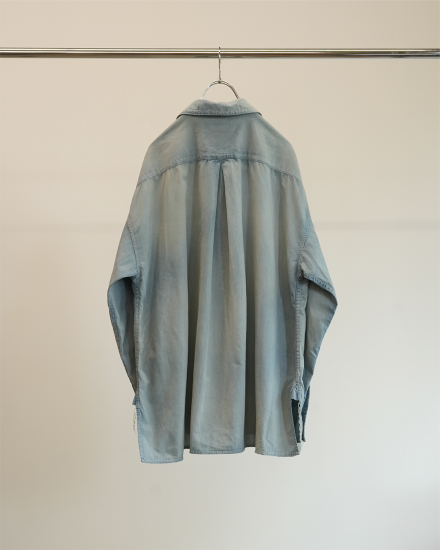 ANCELLM | アンセルム AGING CHAMBRAY SHIRT(INDIGO