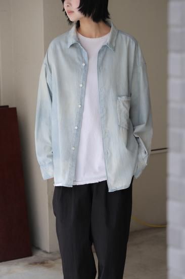 トップス ANCELLM 25SS AGING CHAMBRAY SHIRT 楽天市場】【中古】ANCELLM アンセルム 2025SS AGING CHAMBRAY