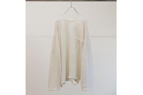 <img class='new_mark_img1' src='https://img.shop-pro.jp/img/new/icons2.gif' style='border:none;display:inline;margin:0px;padding:0px;width:auto;' />ANCELLM / MARBLING MESH LS T-SHIRT(WHITE)